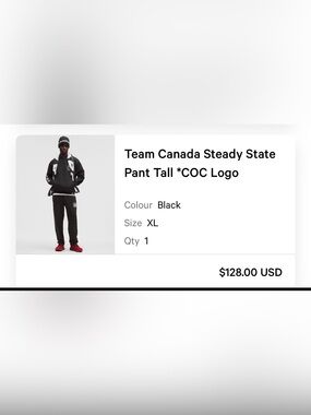 lululemon athletica Team Canada Steady State Pant Tall - Black